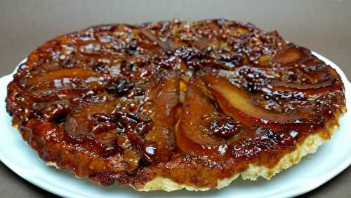 Tarte tatin aux poires et aux noix