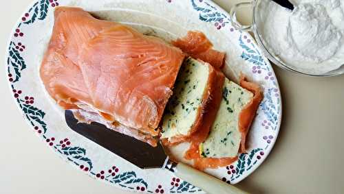 Terrine de poisson en robe de saumon fumé