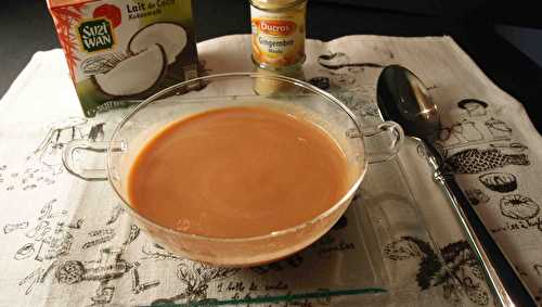 Velouté tomates-coco-gingembre