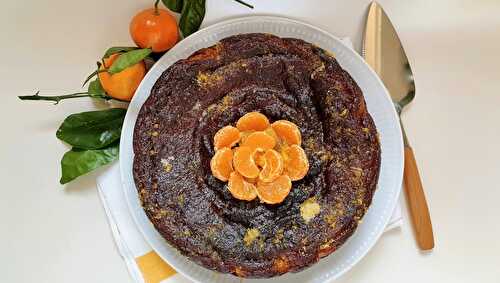 Gâteau de mandarines pochées