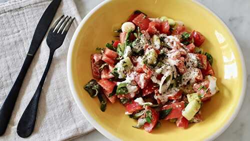 Salade fraîcheur au tahin et zaatar