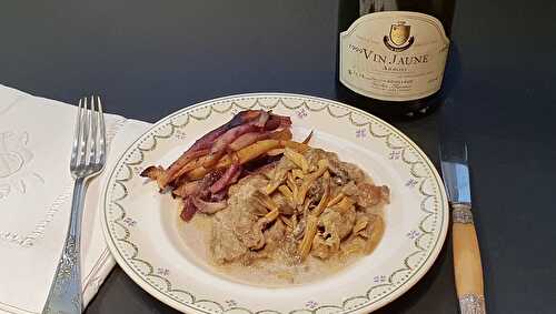 Tendrons de veau au vin jaune et chanterelles