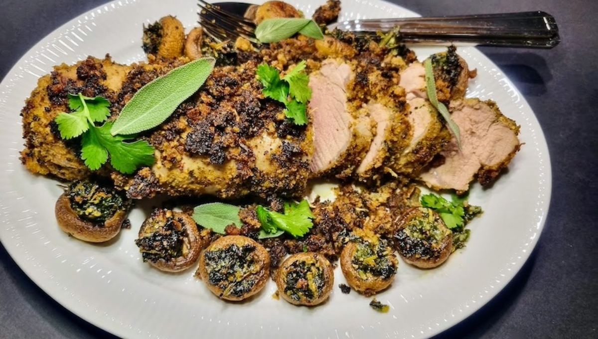 Filet mignon en croûte d’herbes