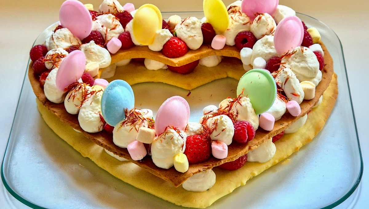 Cœur sablé de fête