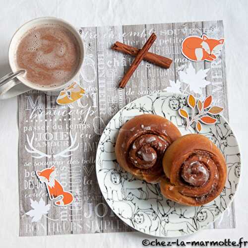 Brioche roulée à la cannelle (cuisine végétale)