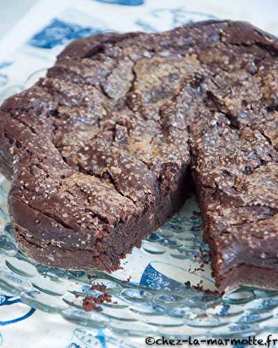 Brownie à la patate douce et au beurre de cacahuète