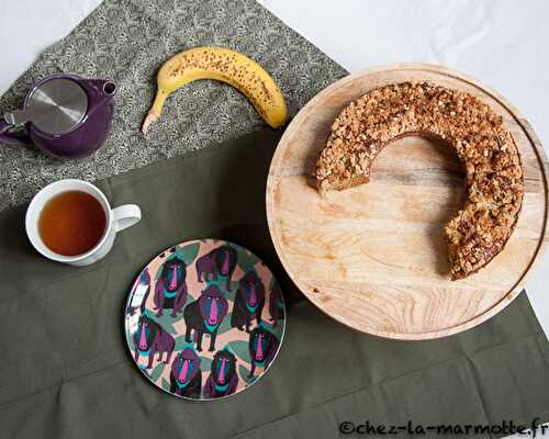 Coffee cake rhubarbe et rose