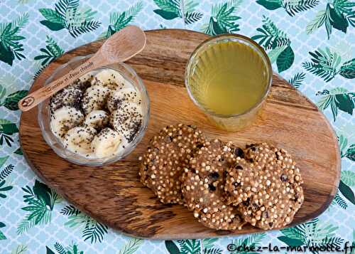 Cookies au quinoa soufflé et pépites de chocolat