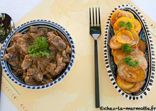 Courgette à la marocaine et salade d’aubergines à la soudanaise