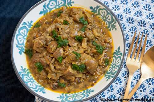 Curry de champignons (Recette avec ou sans Cook Expert de Magimix)