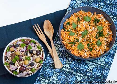 Duo de salades à base de haricots blancs