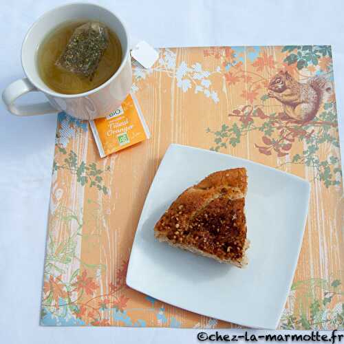 Gâteau aux poires et au pralin (cuisine végétale)