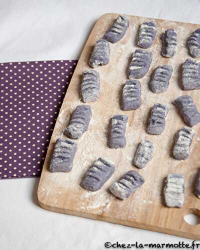 Gnocchis de pommes de terre violettes