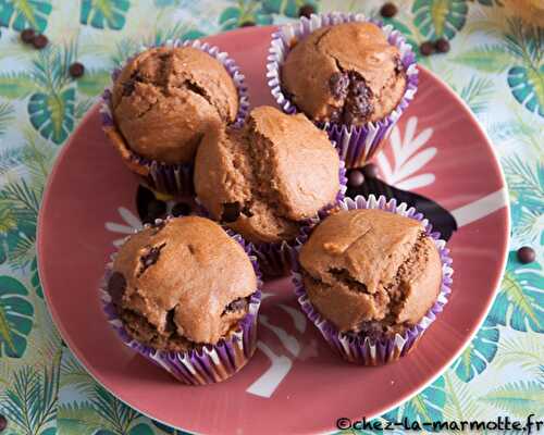 Muffins chocolat et cacahuète (Pâtisserie végétale)
