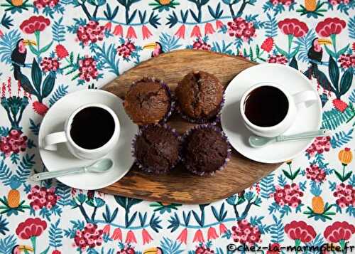 Muffins chocolat et purée de cacahuète