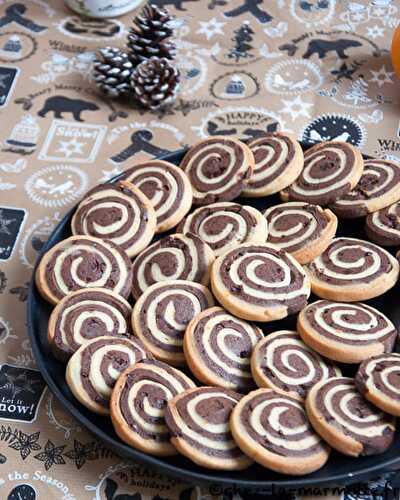 Sablés spirale choco-orange (Cadeaux Gourmands #10, Saison 2020)