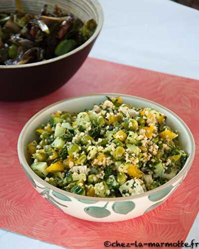 Salade de boulgour aux petits pois