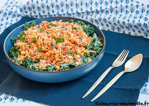 Salade de boulgour aux pois chiches et grenade