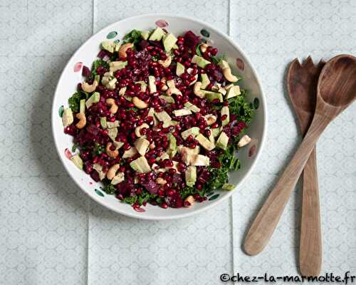 Salade de chou kale belle et saine