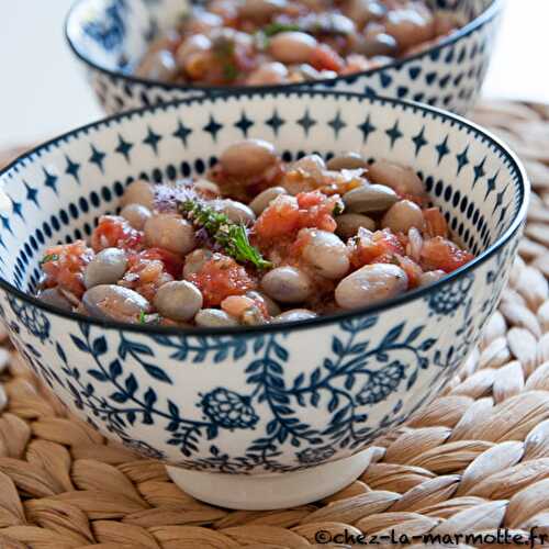 Salade de haricots blancs à la tomate