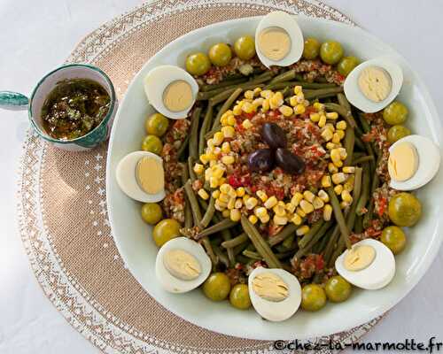 Salade de haricots verts végétarienne