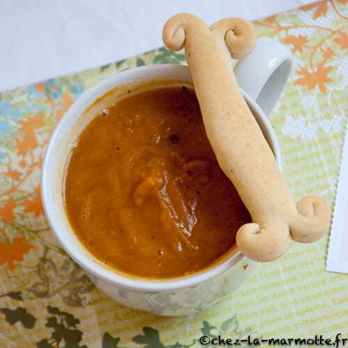 Soupe d’Halloween et ses gressins nonos