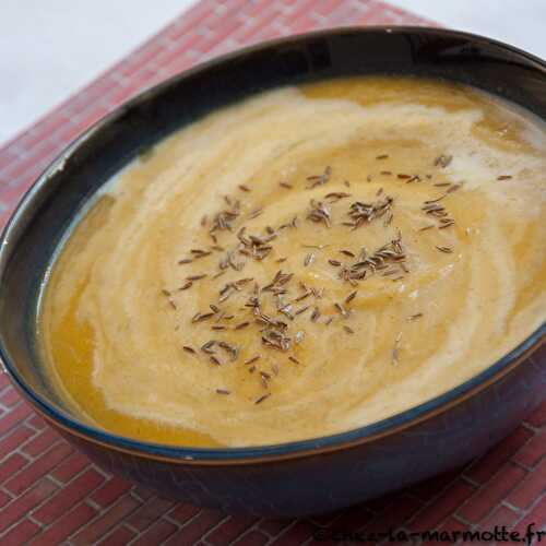 Soupe de fenouil et carotte au cumin