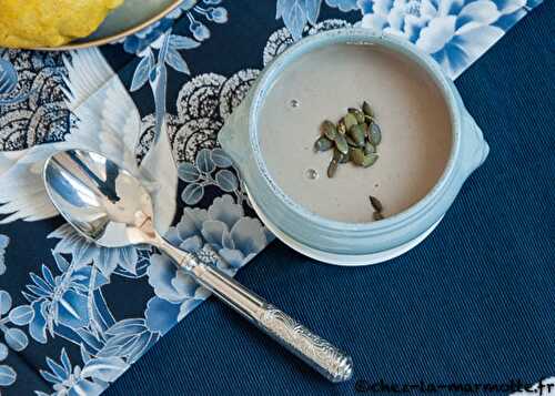 Soupe express aux flocons de pois chiches (Des légumineuses dans soupes cet hiver #7)