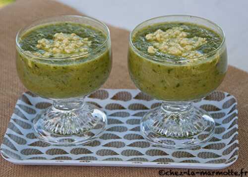 Soupe froide de fenouil, orange et basilic