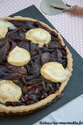 Tarte à l’oignon rouge et au chèvre