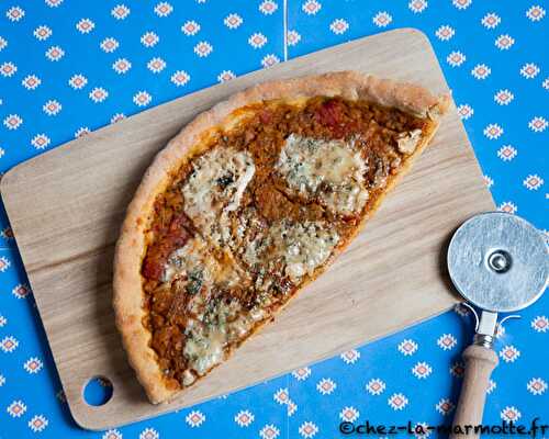 Tarte à la compotée de légumes du soleil et roquefort