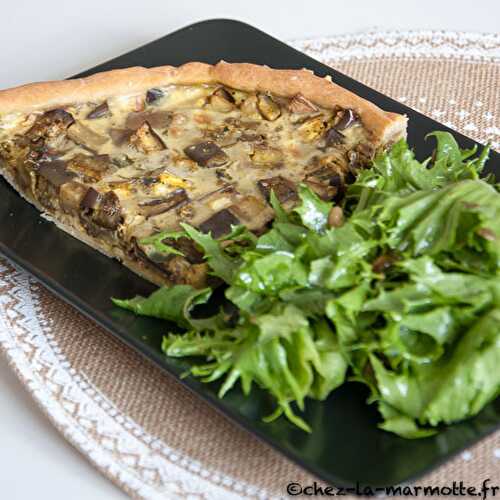 Tarte aubergines et curry