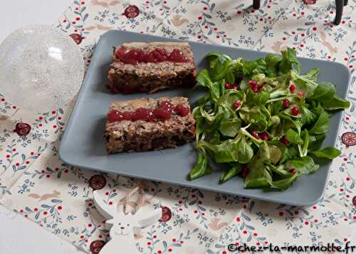 Terrine aux panais, marrons et airelles (Noël veggie #8)