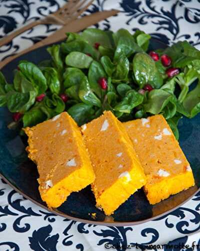 Terrine de butternut et feta à la polenta