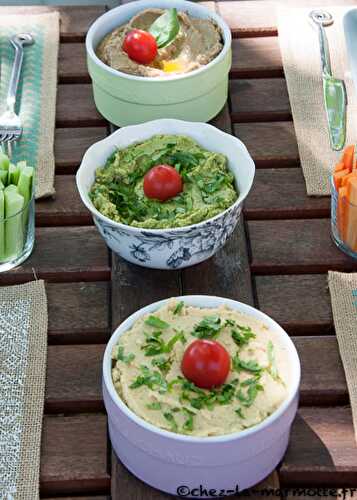 Trio de tartinades/trempettes pour apéro au cœur de l’été