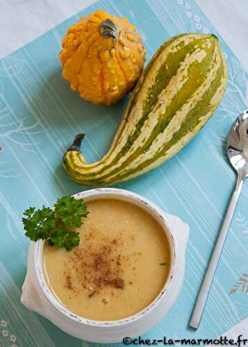 Velouté de butternut aux haricots blancs