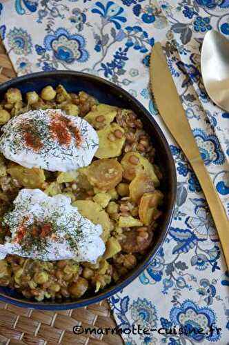 Curry d’épeautre aux légumes de saison