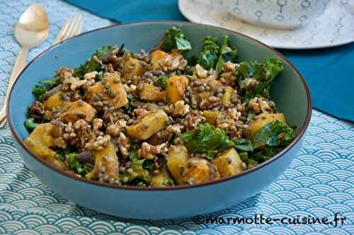 Salade de courge rôtie à la libanaise