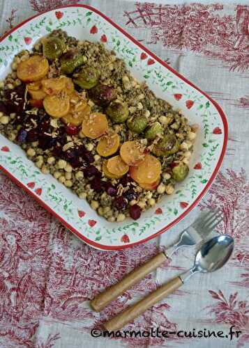 Salade de légumineuses aux légumes rôtis (Un légume, trois recettes)