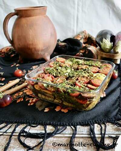 Salade d’aubergines marinées