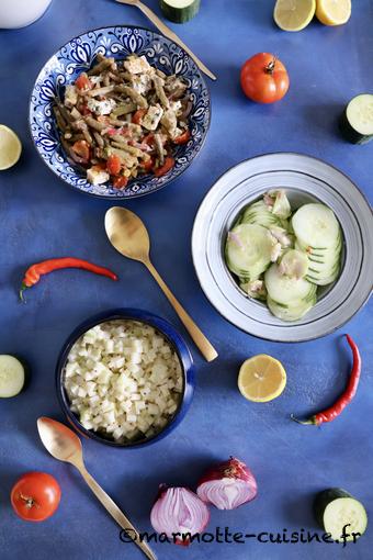 Trio de salades pour la fin de l’été 