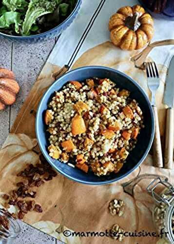 Salade de couscous perlé au potimarron 