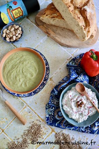 Soupe de chou-fleur au cumin et ses accompagnements 