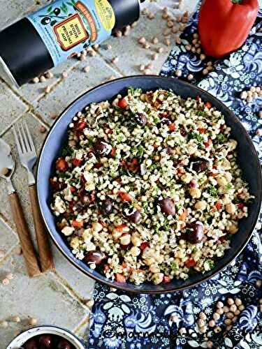 Salade égéenne de couscous perlé 