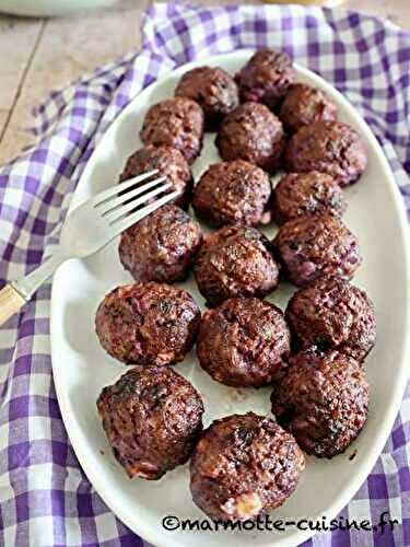 Boulettes de porc au chou rouge, feta et citron (Boulettes mania)