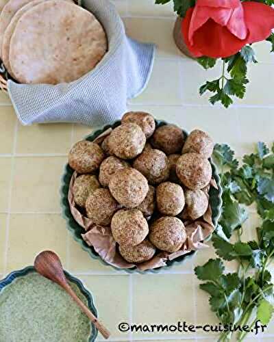Boulettes de lapin façon falafels (Une légumineuse, trois recettes) 