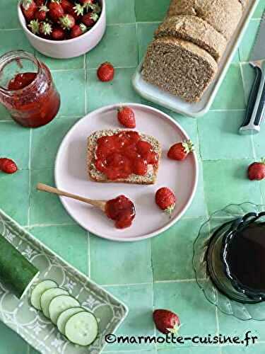 Confiture de fraises et concombre 