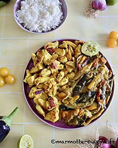 Curry d’aubergines et tomates cerises de Yotam Ottolenghi 