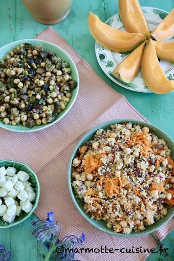 Deux salades à base de pois chiches pour continuer à manger des légumineuses en été 