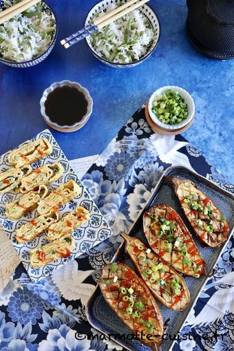 Aubergines rôties sauce teriyaki 